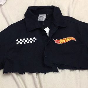 Button Up Crop Top | Hot Wheels | Urban Crop Top